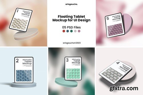 Floating Tablet Mockup for UI Design NRUZYV9 Floating Tablet Mockup for UI Design NRUZYV9
