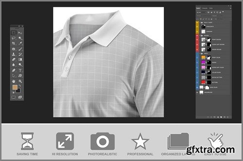 Close-up Polo T-Shirt Mockup 8WPRDQK Close-up Polo T-Shirt Mockup 8WPRDQK