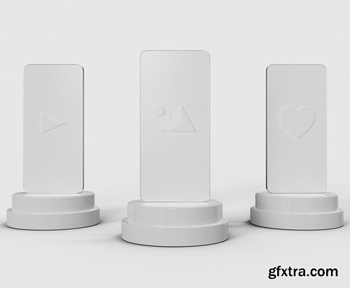 Smartphone with Social Media Theme Mockup QQXU4LT Smartphone with Social Media Theme Mockup QQXU4LT