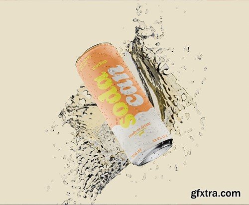 Beer or Soda Cans Mockup ZYD9NDH Beer or Soda Cans Mockup ZYD9NDH