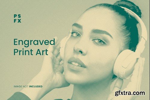 Engraved Print Photo Effect 9HAXLM5 Engraved Print Photo Effect 9HAXLM5