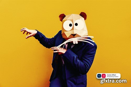 Comic Effect Photoshop Action 7XNR7HA Comic Effect Photoshop Action 7XNR7HA