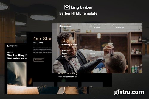 King Barber - Barber Shop Template PU8ZVQU King Barber - Barber Shop Template PU8ZVQU
