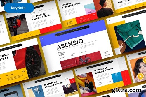 Asensio – Business Keynote Template ALK4QR4
