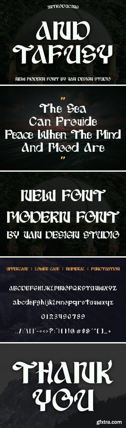 And Tafusy Font And Tafusy Font