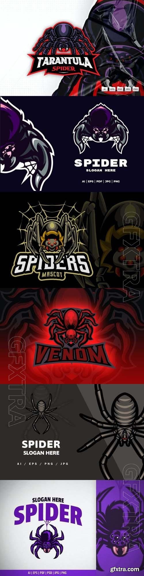 Spider Mascot Logo 6xEPS