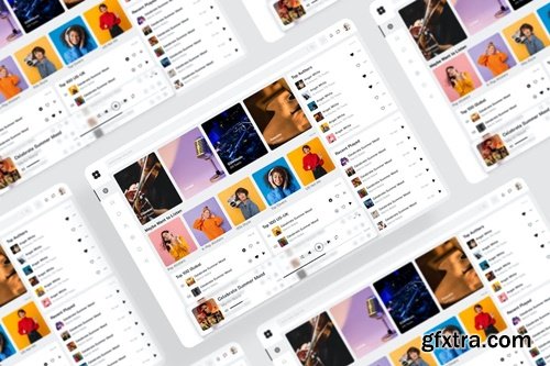 Music Dashboard UI Kit 5HKJPSL