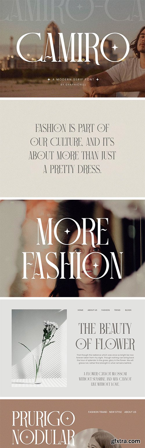 Camiro Elegant Serif Typeface