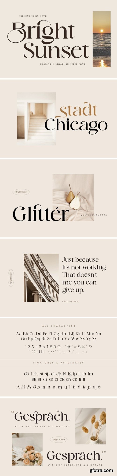 Bright Sunset Modern Business Font