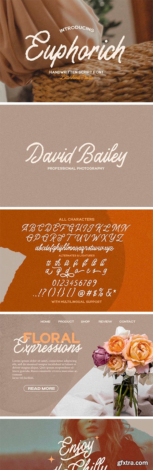 Euphorich - Handwritten Script Font