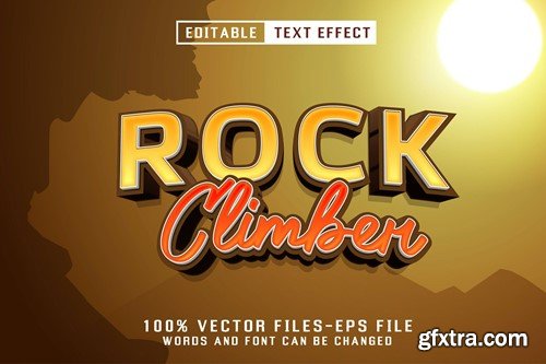 Rock Climber Editable Text Effect 42LELGF