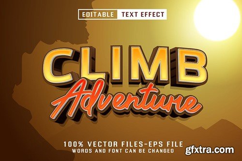 Rock Climber Editable Text Effect 42LELGF