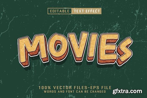 Movies Editable Text Effect EMUWXAR Movies Editable Text Effect EMUWXAR