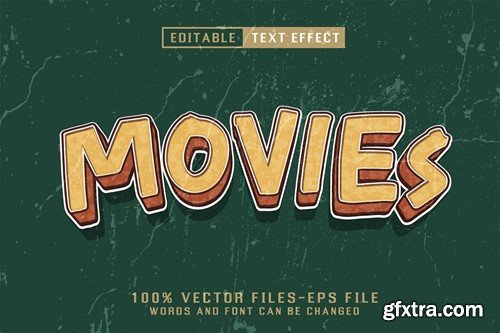 Movies Editable Text Effect EMUWXAR Movies Editable Text Effect EMUWXAR