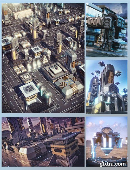 Daz3D X-BIT Future Space City Bundle