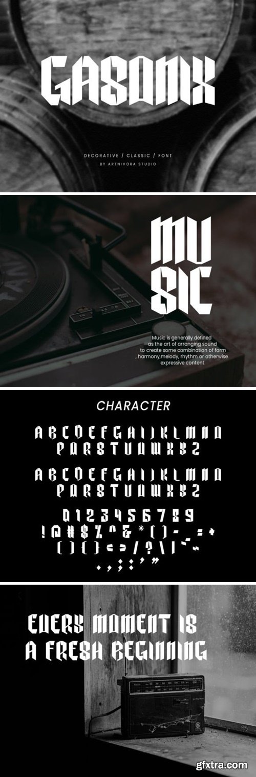 Gasonix Font Gasonix Font