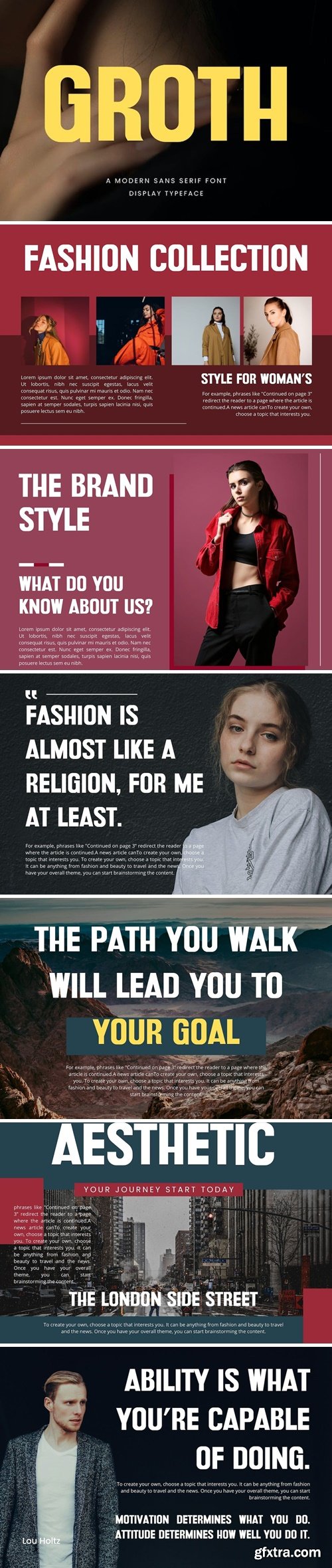 Groth Modern Sans Serif Font Typeface Groth Modern Sans Serif Font Typeface