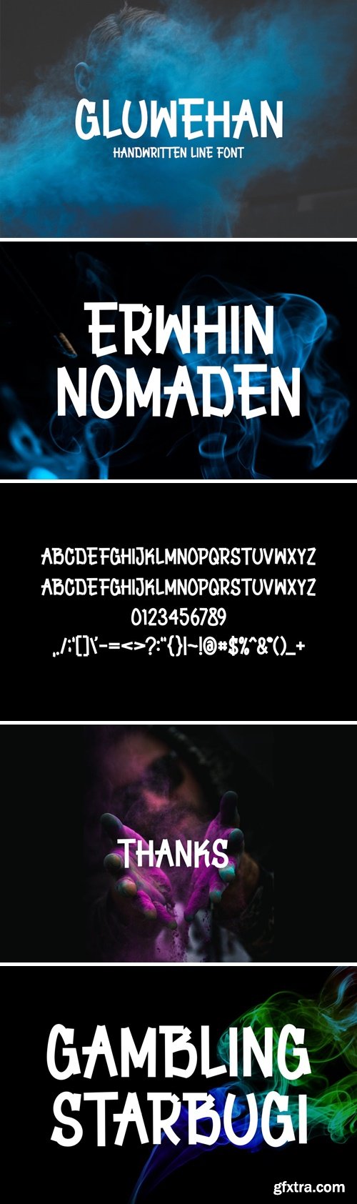 Gluwehan - Handwritten Font Gluwehan - Handwritten Font