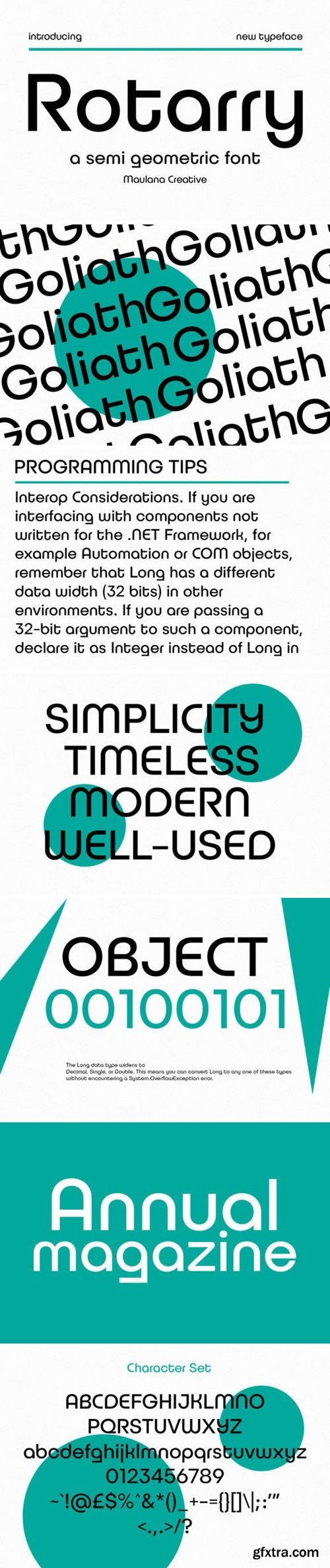 Rotarry Semi Geometric Font Font Rotarry Semi Geometric Font Font