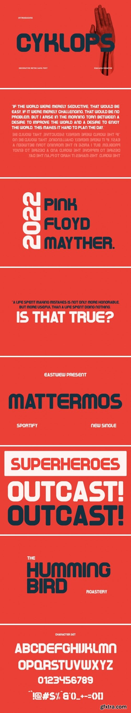 Cyklops Decorative Retro Sans Font Cyklops Decorative Retro Sans Font