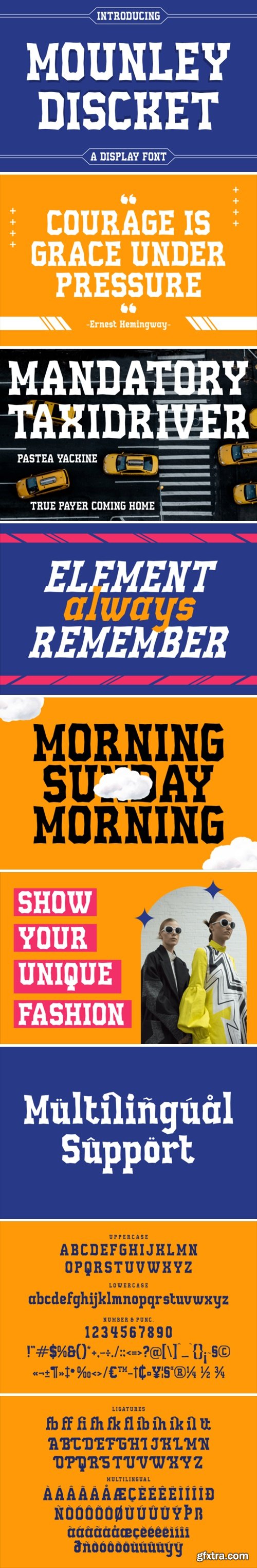 Mounley Discket Font