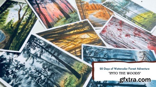 Into the Woods: A 20-Day Watercolour Forest Adventure!