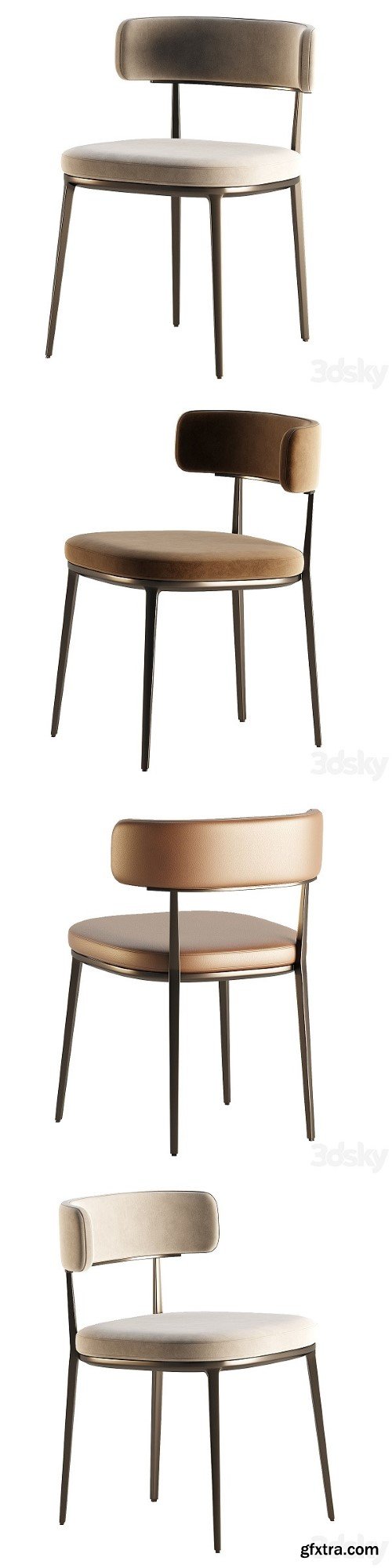 CARATOS Chair With Armrests By Maxalto