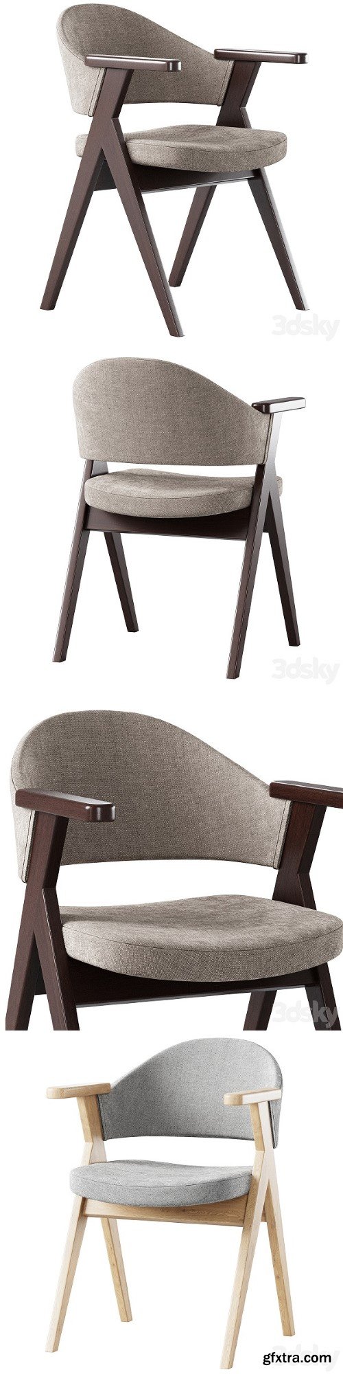 Chair Lester by Deephouse 3d model