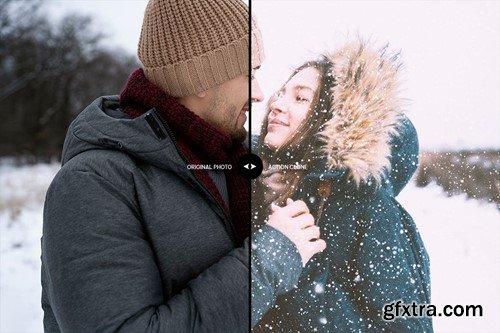 Snow Ice Photo Effect Photoshop Action AQUQ96Q