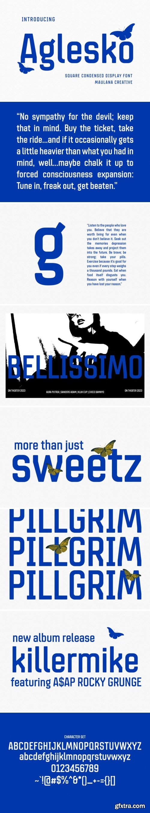 Aglesko Square Condensed Display Aglesko Square Condensed Display