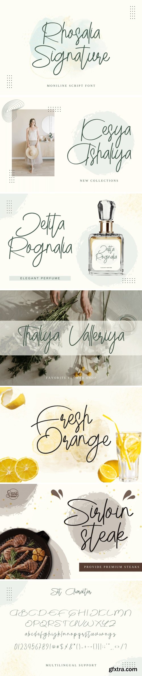 Rhosalia Signature Font Rhosalia Signature Font
