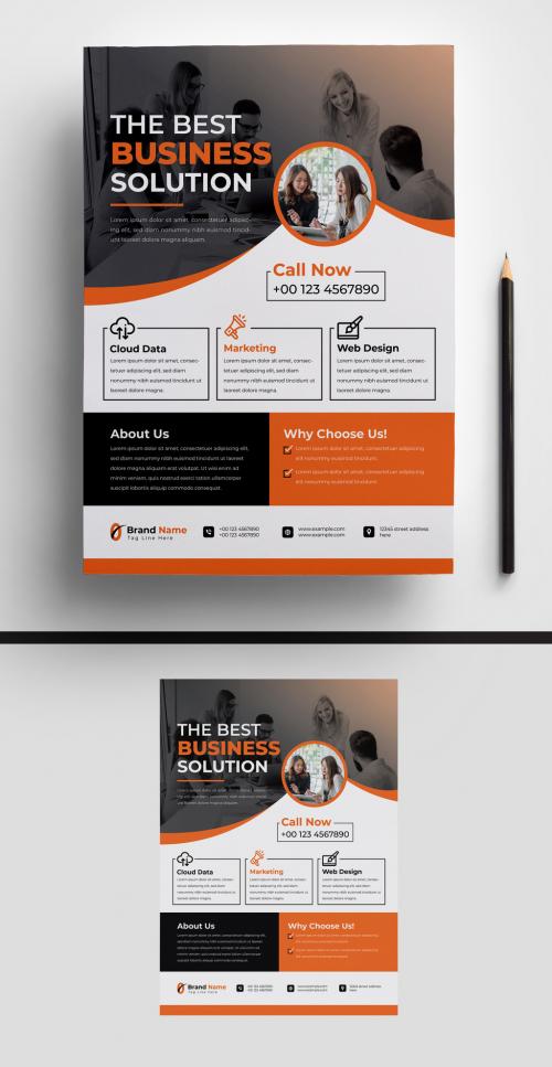Business Flyer Design Template 582941564