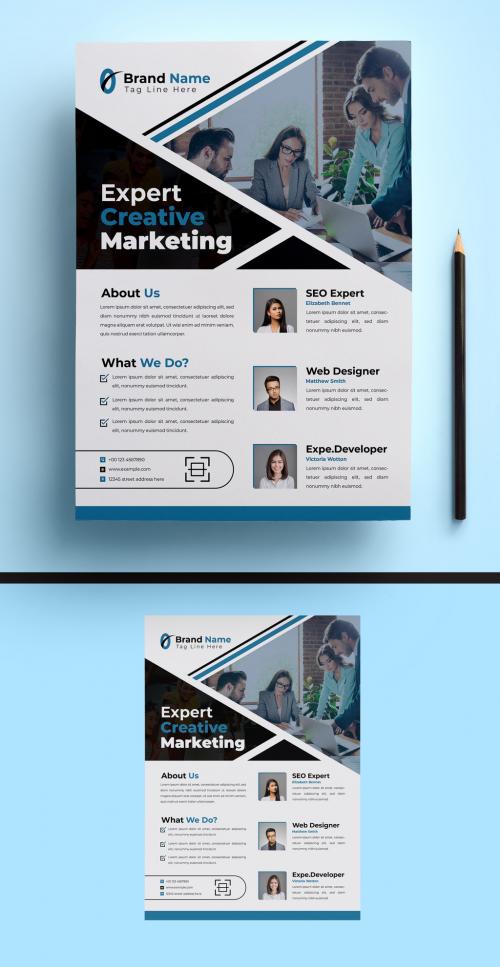 Expert Creative Marketing Flyer Design Template 582951115