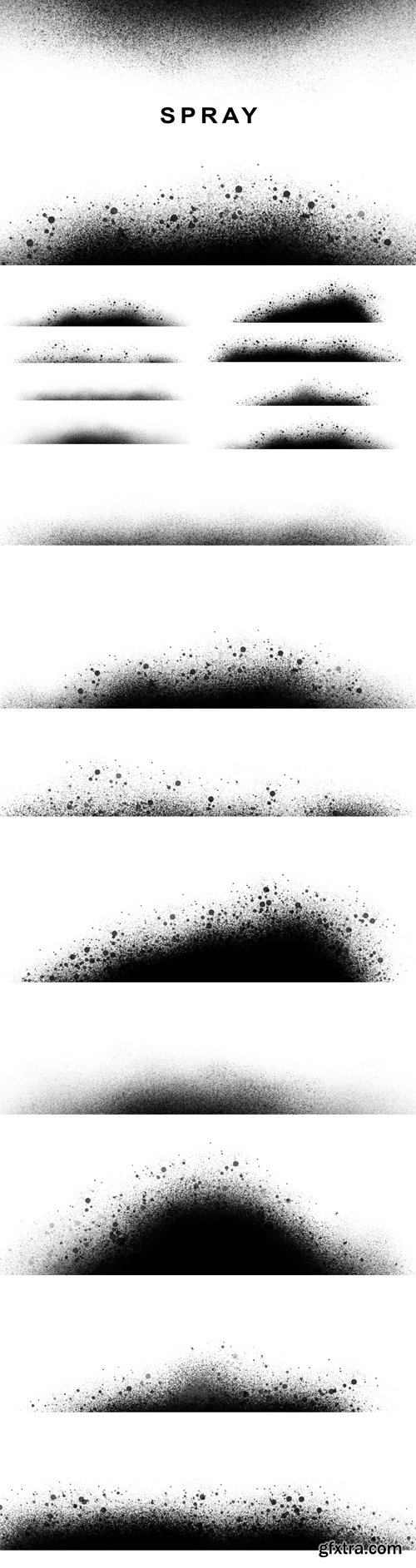 Dust Spray Brushes for Photoshop