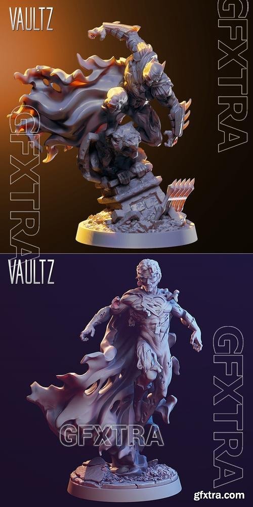 Superman Zombie and Batman Zombie &ndash; 3D Print Model