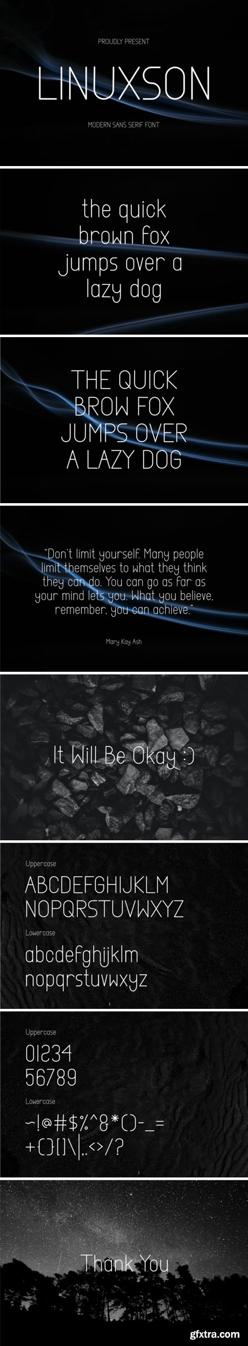 Linuxson - Modern Sans Serif Font