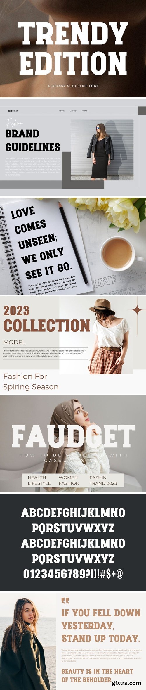 Trendy Edition Modern Slab Serif Font Typeface