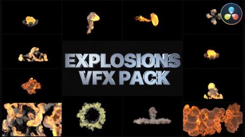 Videohive - Explosions Pack | DaVinci Resolve - 47135801 - 47135801