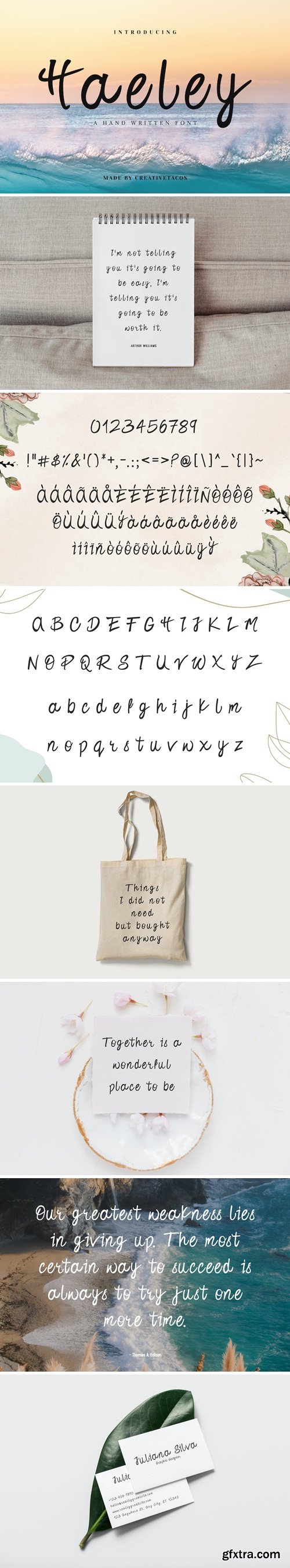 Haeley Handwritten Font