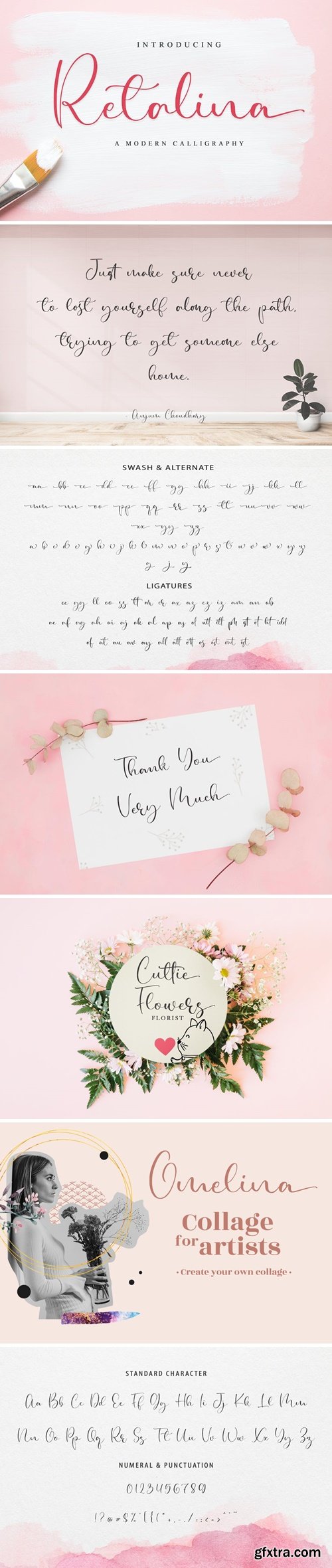 Retalina - Wedding Font