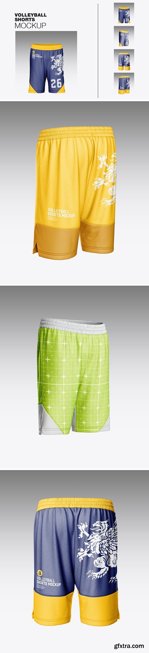 Men's Volleyball Shorts Mockup 5FLTGEU » GFxtra
