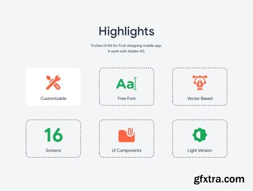 Fruitee - Fresh Fruit Shopping App UI Kit Ui8.net
