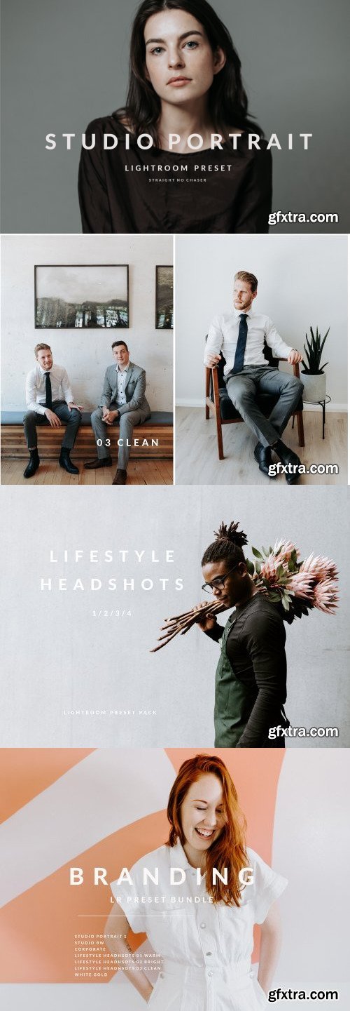 Jenny Wu - Branding Lightroom Preset Bundle / 10 Presets For Headshots and Business Branding