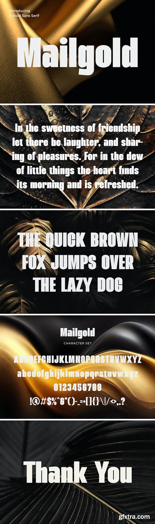 Mailgold - A Bold Sans Serif Font