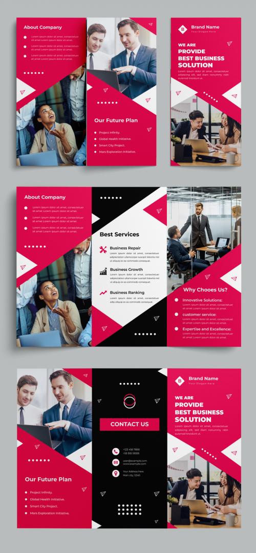 Business Trifold Brochure Design Template 583359236