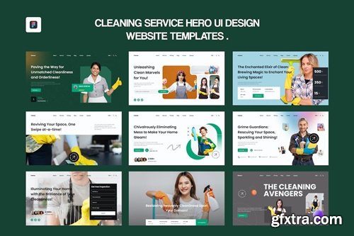 Cleaning Service UI Design C8273GN