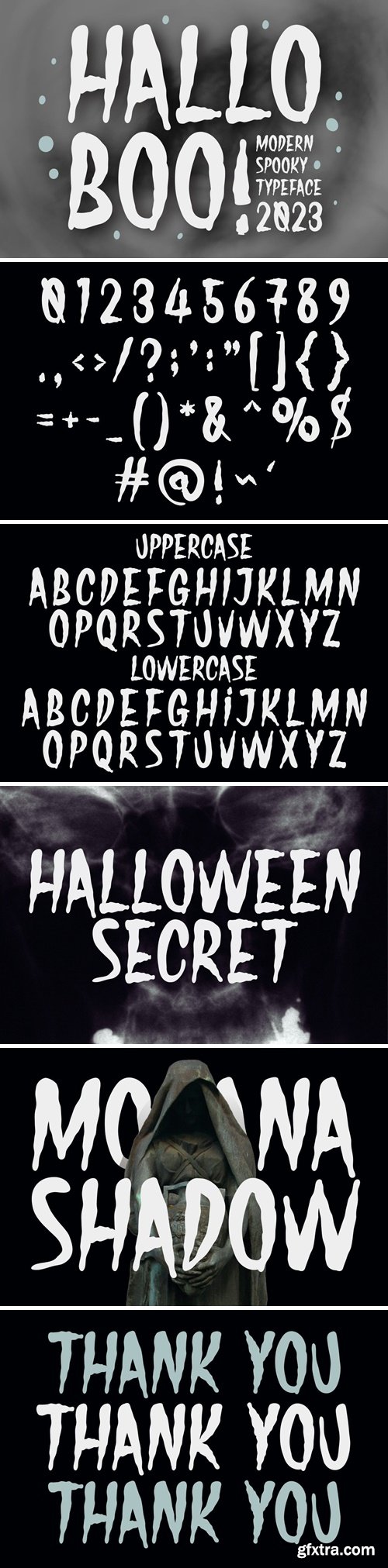 Hallo Boo - Modern Spooky Typeface Hallo Boo - Modern Spooky Typeface