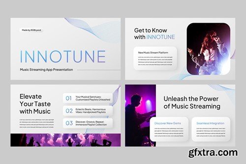 Innotune - Music Streaming App Keynote 48LRZQ9