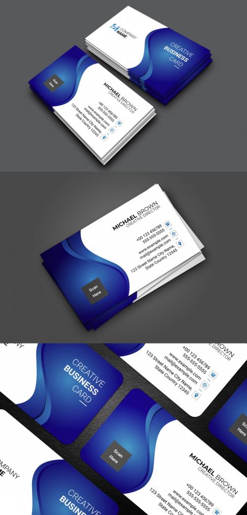 Business Card Layout 580217346