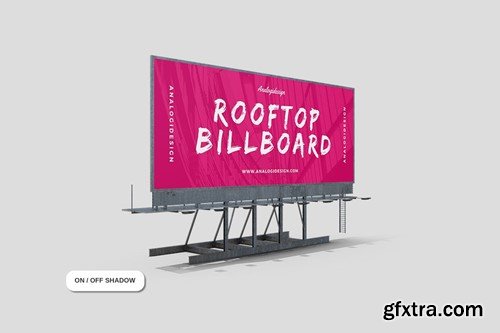 Rooftop Billboard Mockup VC9SQQW Rooftop Billboard Mockup VC9SQQW